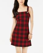 Be Bop Juniors' Plaid Grommet Dress