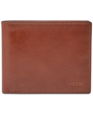 Fossil Men's Connor Leather Bifold Flip Id Wallet