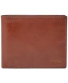 Fossil Men's Connor Leather Bifold Flip Id Wallet