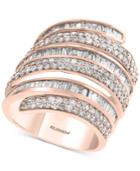 Effy Diamond Wrap Statement Ring (2-1/5 Ct. T.w.) In 14k Rose Gold