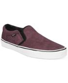 Vans Men's Asher Washed Canvas Slip-on Sneakers Men's Shoes