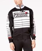 Heritage America Men's Striped Zip-front Jacket