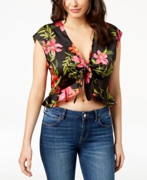 Guess Phoenix Tie-front Crop Top