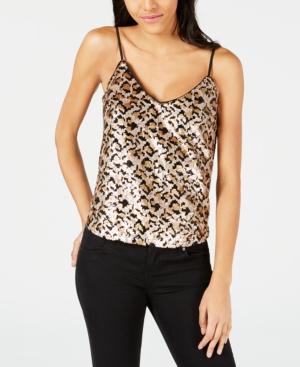Heartloom Animal-print Sequinned Top