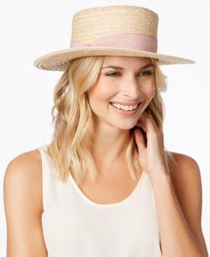 Nine West Woven Boater Hat