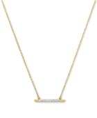 Vince Camuto Silver-tone Pave Bar Necklace