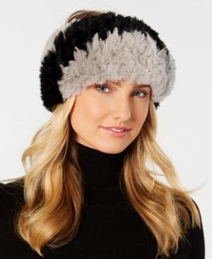 Marcus Adler Colorblocked Sheared Fur Headband