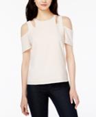 Bar Iii Cutout Cold-shoulder Top, Only At Macy's