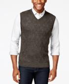 Club Room Merino Textured Argyle Vest, Only At Macy's