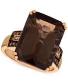 Le Vian Smoky Quartz (11-7/8 Ct. T.w.) & Diamond (1/6 Ct. T.w.) Ring In 14k Rose Gold