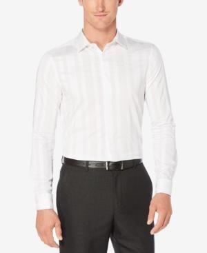 Perry Ellis Men's Slim-fit Dobby Stripe Shirt