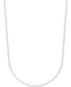 Fancy-link Chain Necklace (1-1/2mm) In 14k White Gold