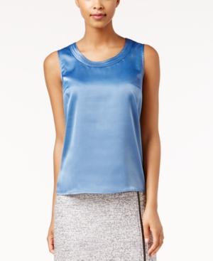 Kasper Charmeuse Sleeveless Shell