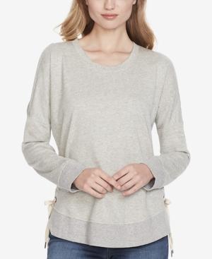 Jessica Simpson Cold-shoulder Lace-up Sweatshirt