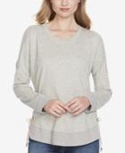 Jessica Simpson Cold-shoulder Lace-up Sweatshirt