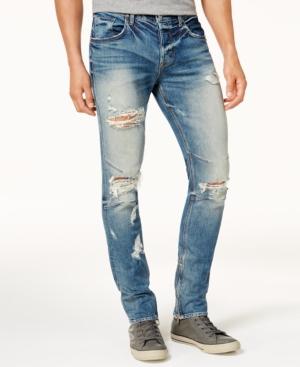 Hudson Jeans Men's Slouchy Skinny-fit Ripped Jeans