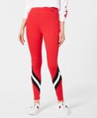 Project 28 Nyc Striped Hardware-detail Leggings
