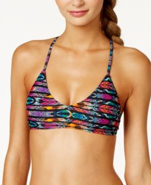 Raisins Ikat-print Macrame Bikini Top Women's Swimsuit