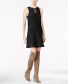Kensie Quilted Lace-up Dress
