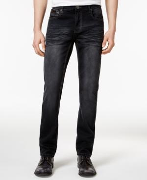 Inc International Concepts Men's Slim-fit Black Wash Jeans, Only At Macy's