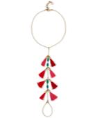 Rachel Rachel Roy Gold-tone Blue Stone & Multi-tassel Anklet