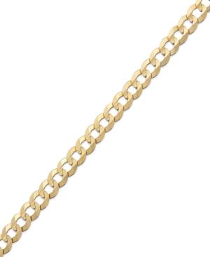 Curb Chain 9 Bracelet In 14k Gold