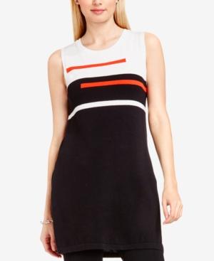Vince Camuto Sleeveless Colorblocked Tunic Sweater
