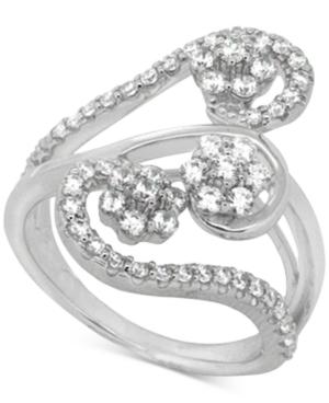 Wrapped In Love Diamond Abstract Statement Ring (1 Ct. T.w.) In 14k White Gold, Created For Macy's