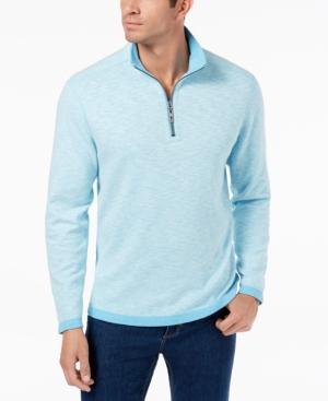 Tommy Bahama Men's Sea Glass Quarter-zip Sweater