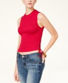 American Rag Juniors' Lace-up Crop Top, Created For Macy's