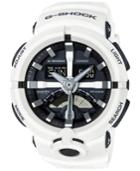 G-shock Women's Analog-digital White Resin Strap Watch 49x58mm Ga500-7a