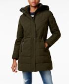 Lucky Brand Faux-fur-trim Hooded Quilted Anorak