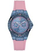 Guess Women's Pink Silicone Strap Watch 39mm U0775l5