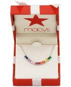 Giani Bernini Multicolor Cubic Zirconia Collar Necklace In Sterling Silver, Only At Macy's