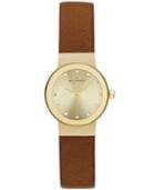 Skagen Women's Saddle Leather Strap Watch 22mm Skw2175