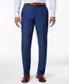 Calvin Klein Men's Slim-fit Blue Solid Dress Pants