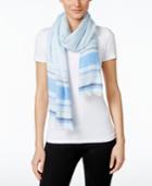 Calvin Klein Chevron Jacquard Stripe Scarf