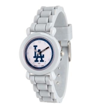 Gametime Mlb Los Angeles Dodgers Kids' Gray Plastic Time Teacher Watch