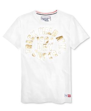 Superdry Men's Trackster Trophy Graphic-print Cotton T-shirt