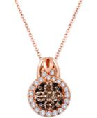 Le Vian Chocolatier Diamond Pendant Necklace (1 Ct. T.w.) In 14k Rose Gold