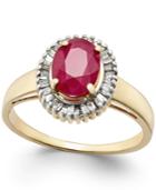 Ruby (1-3/4 Ct. T.w.) And Diamond (1/3 Ct. T.w.) Ring In 14k Gold