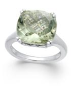 Green Amethyst Ring (8-1/2 Ct. T.w.) In Sterling Silver
