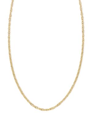 "14k Gold Necklace, 16-20"" Singapore Chain"