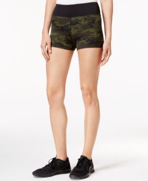 Jessica Simpson The Warm Up Juniors' Printed Compression Shorts, Only At Macy's