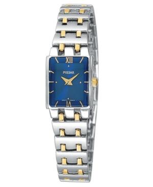 Pulsar Watch, Women's Two Tone Stainless Steel Bracelet Peg363