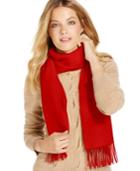 Charter Club Solid Woven Cashmere Scarf, Only At Macy's