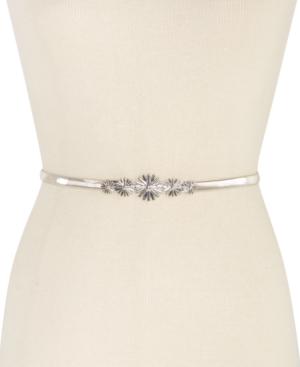 Inc International Concepts Floral Snake-chain Stretch Belt, Created For Macy's