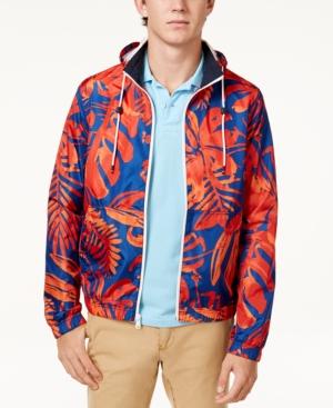 Tommy Hilfiger Men's Floral Hooded Windbreaker