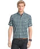 Izod Men's Cassidy Tattersall Short-sleeve Shirt