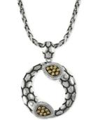 Effy Diamond Scale Pendant Necklace (1/5 Ct. T.w.) In 18k Gold And Sterling Silver
